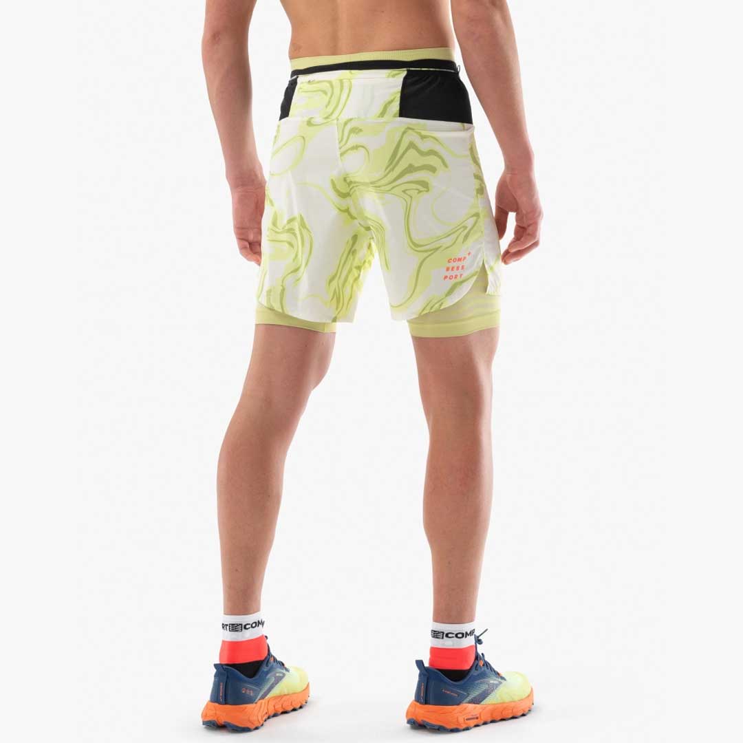 TRAIL RACING 2-IN-1 SHORT M GREEN CAMO