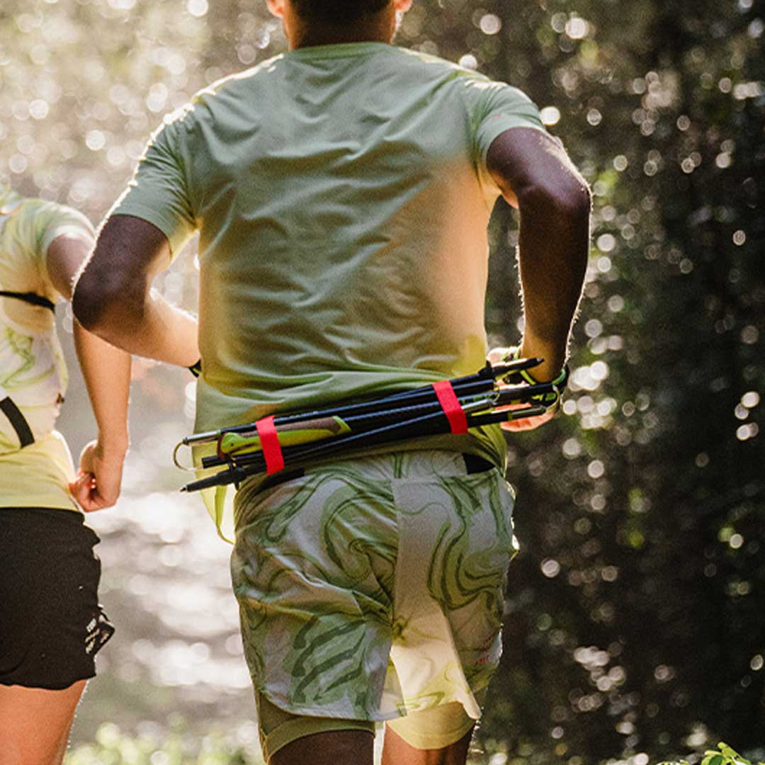 TRAIL RACING 2-IN-1 SHORT M GREEN CAMO