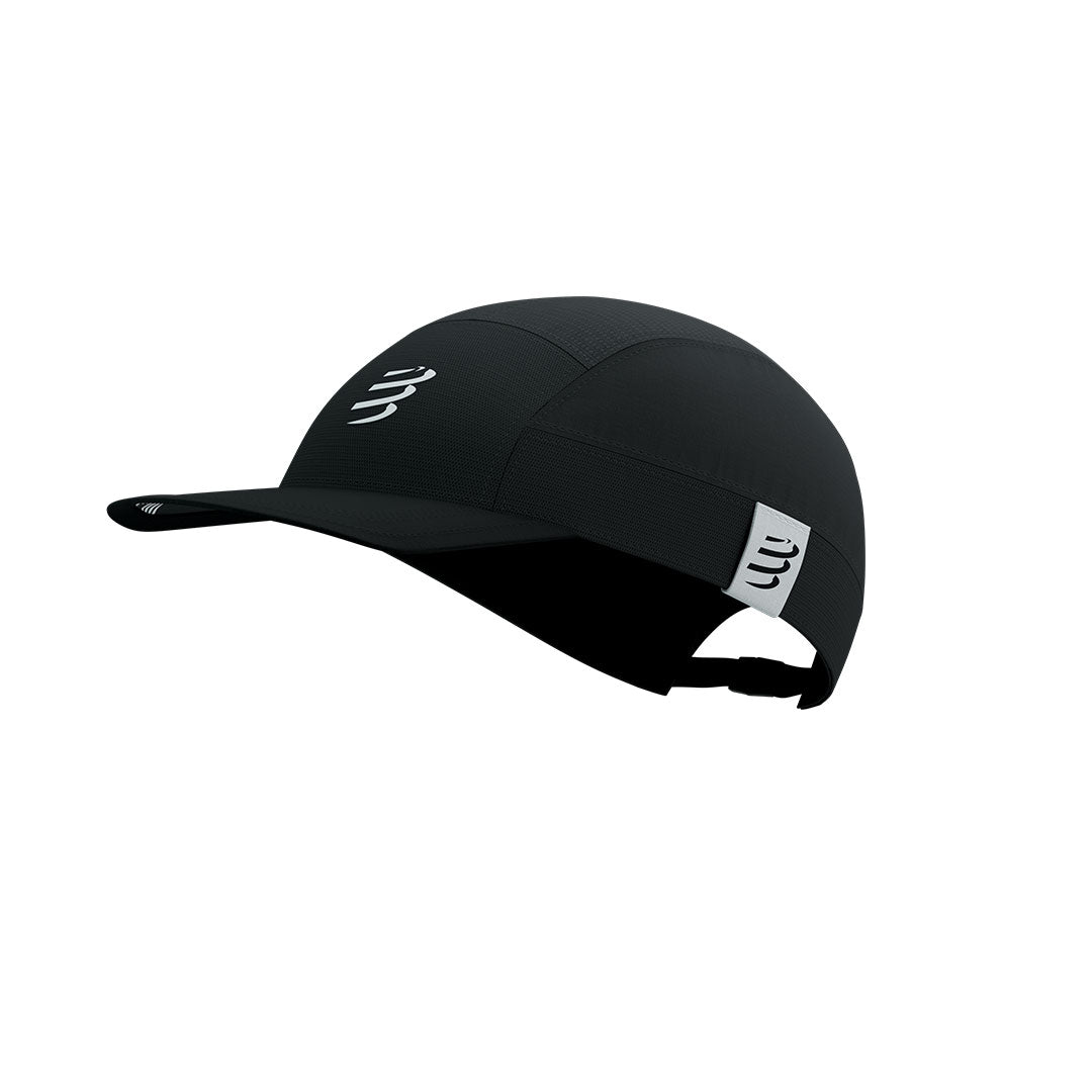 5 Panel Light Cap Black
