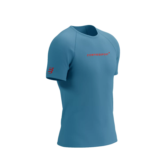 Training SS Logo Tshirt Men - Niagara Blue