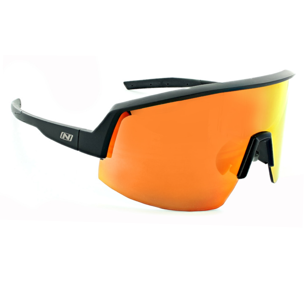 FixieLUX Matte Black Smoke Lens Red Mirror