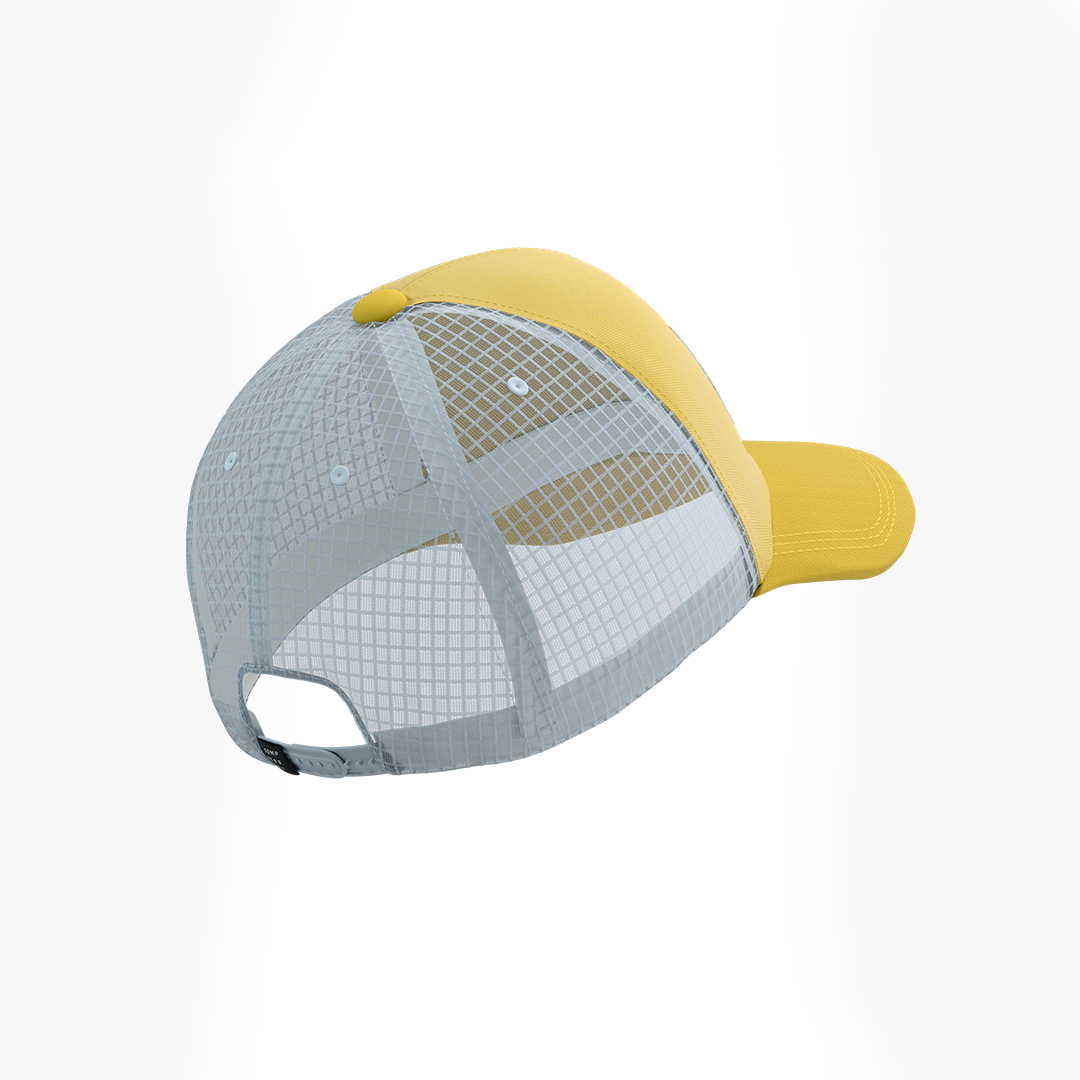 TRUCKER 6P CAP GREY DAWN/CEYLON YELLOW
