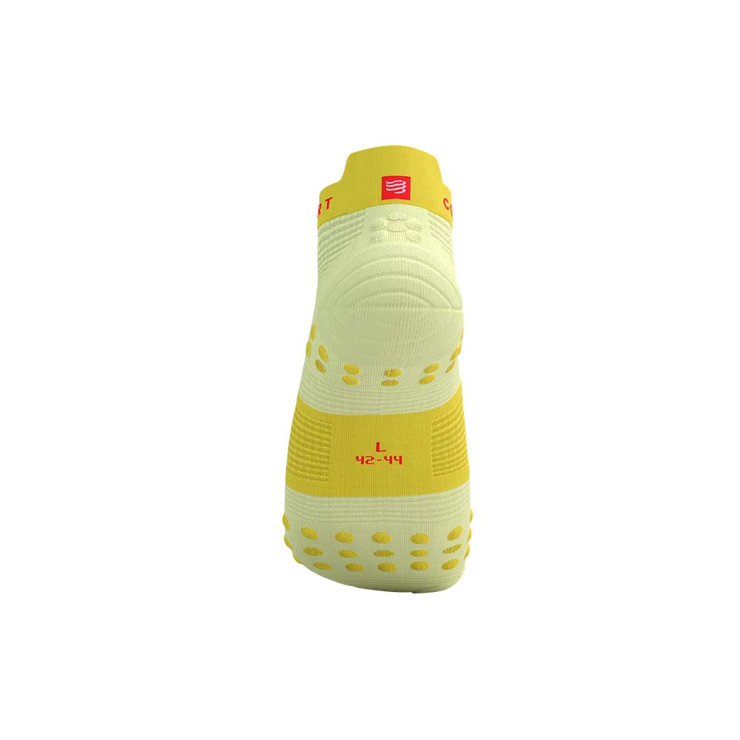PRO RACING SOCKS RUN LOW ELF YELLOW/FLUO RED