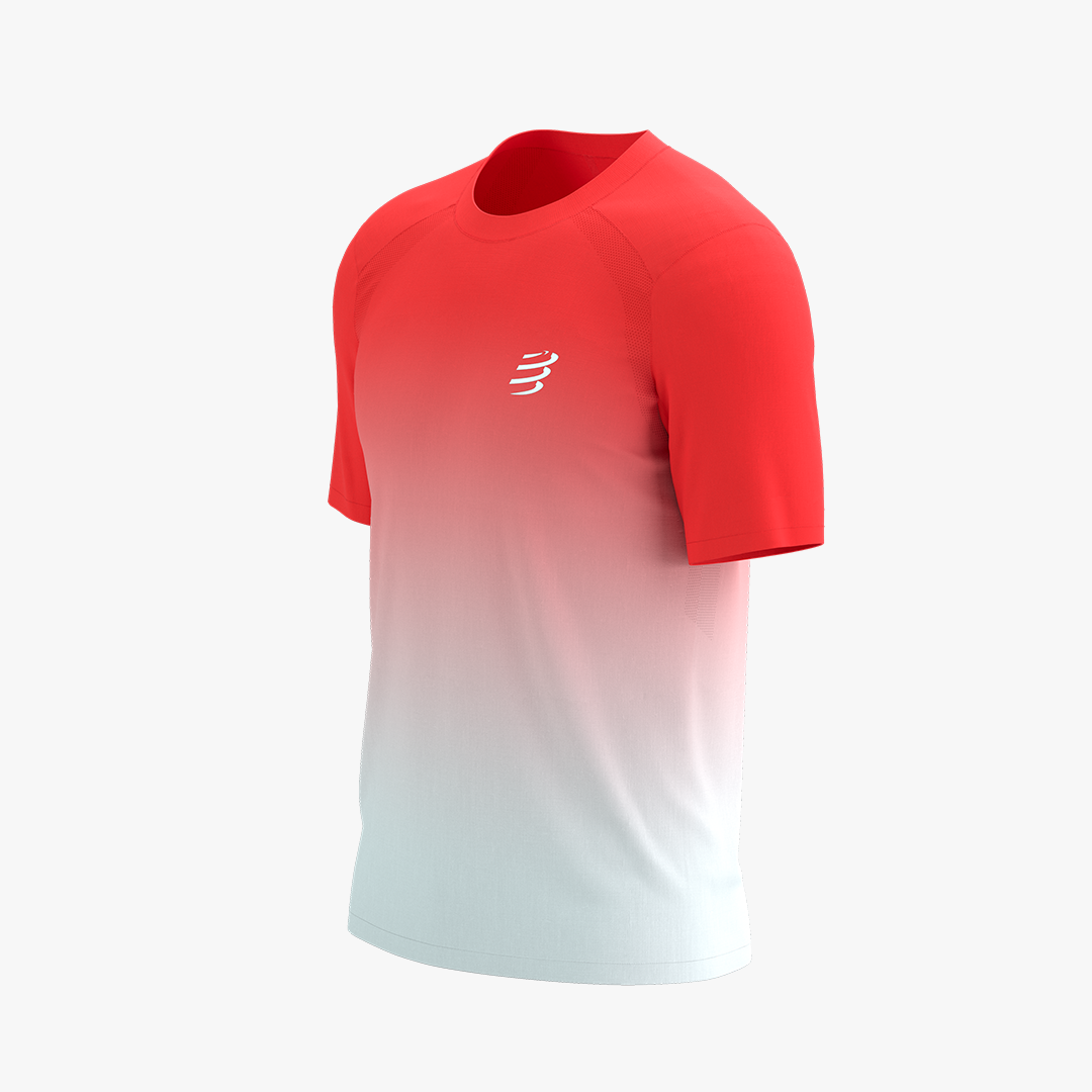 PERFORMANCE SS TSHIRT Fluo Red/White