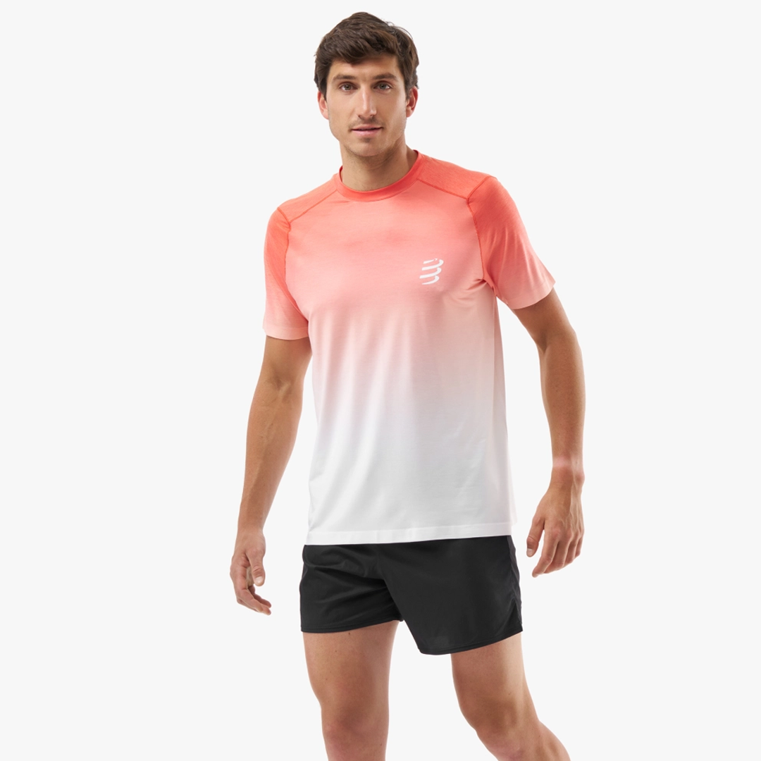 PERFORMANCE SS TSHIRT Fluo Red/White