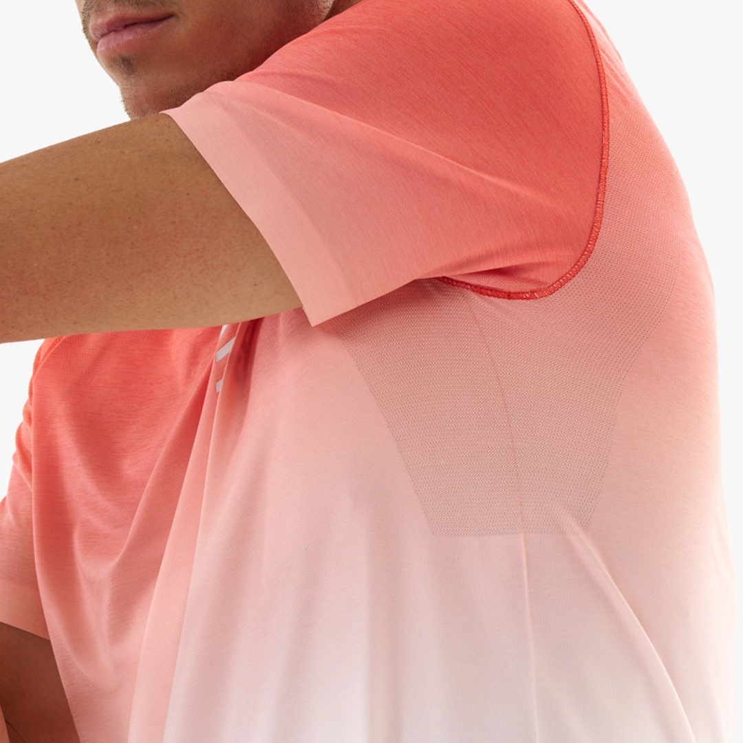 PERFORMANCE SS TSHIRT Fluo Red/White