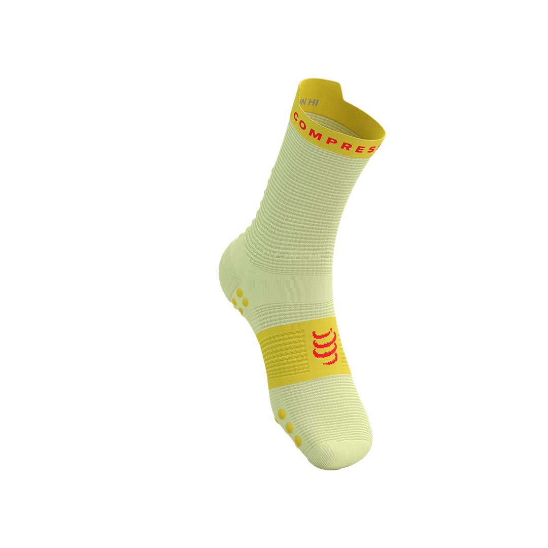 Pro Racing Socks v4.0 Run High - ELF YELLOW/FLUO RED