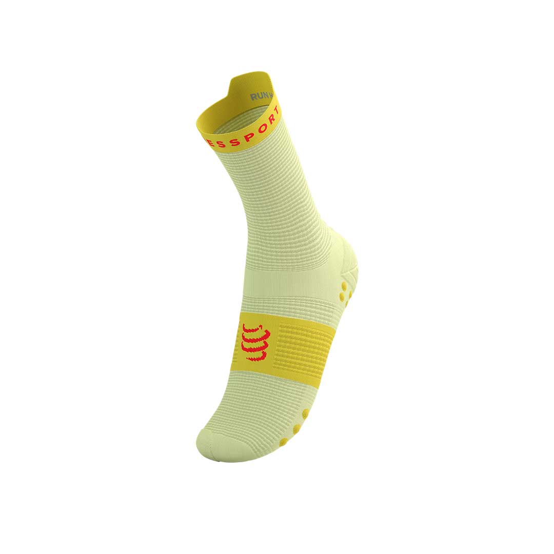 Pro Racing Socks v4.0 Run High - ELF YELLOW/FLUO RED