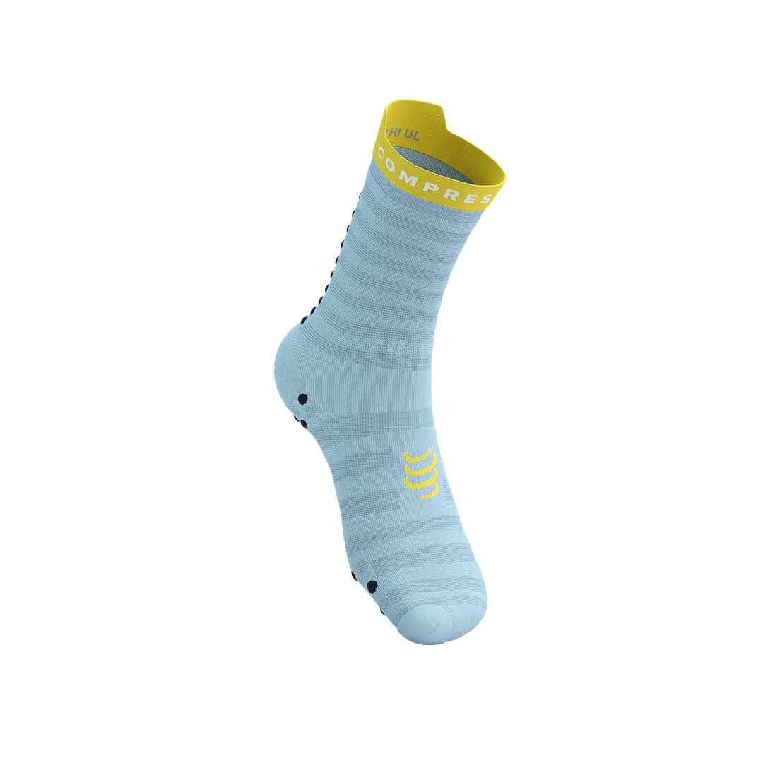 Pro Racing Socks v4.0 Ultralight Run High - CASHMERE BLUE/MAIZE