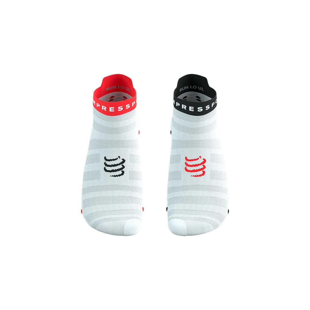 Pro Racing Socks v4.0 Ultralight Run Low WHITE/FLUO RED/BLACK
