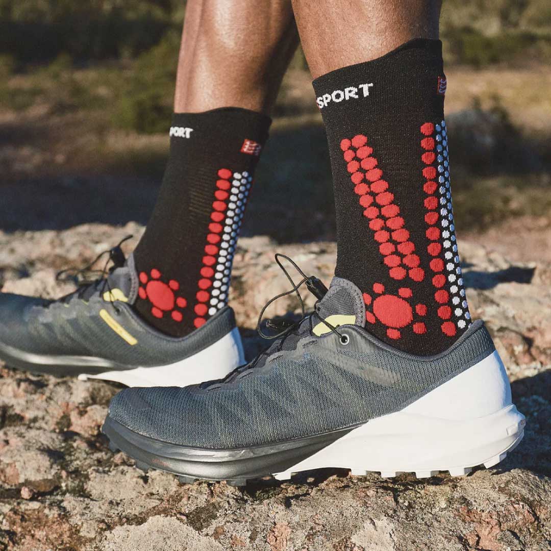 PRO RACING SOCKS TRAIL BLACK RED