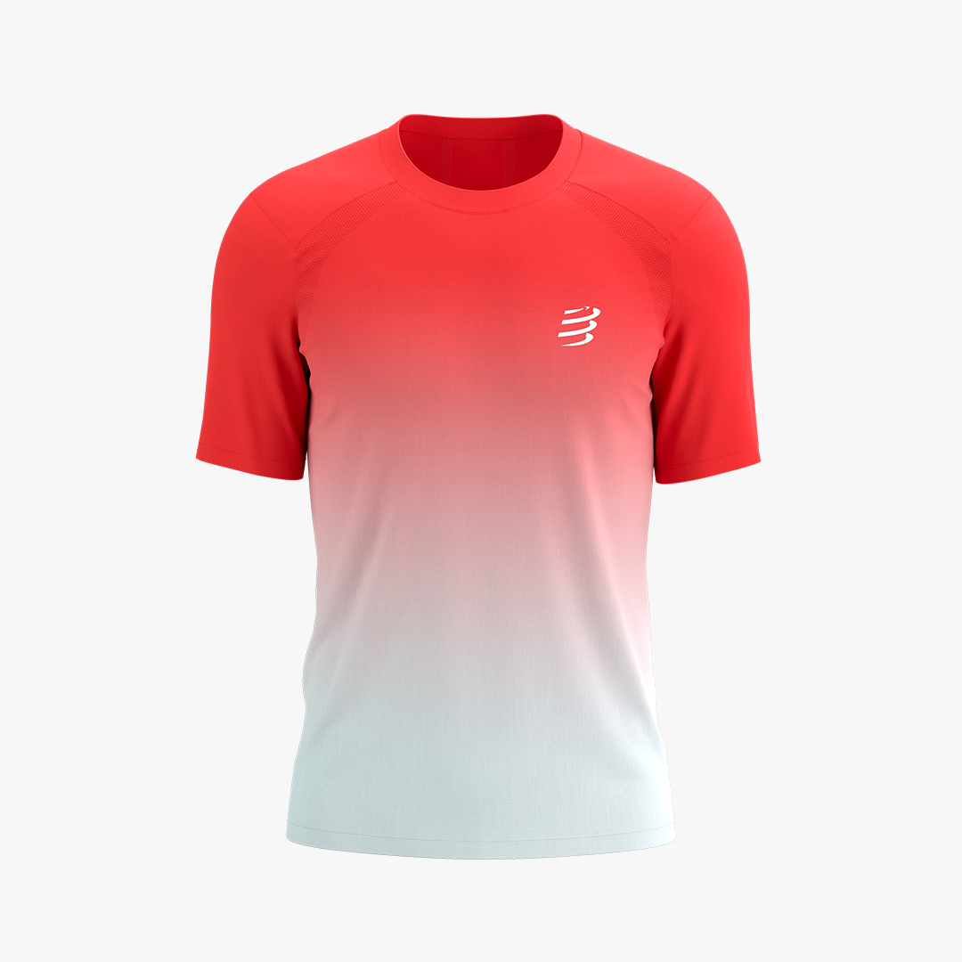 PERFORMANCE SS TSHIRT Fluo Red/White