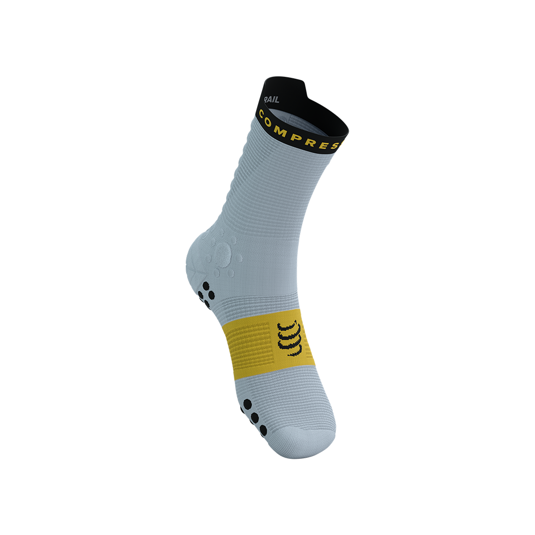 PRO RACING SOCKS TRAIL / Grey Dawn/Ceylon Yellow