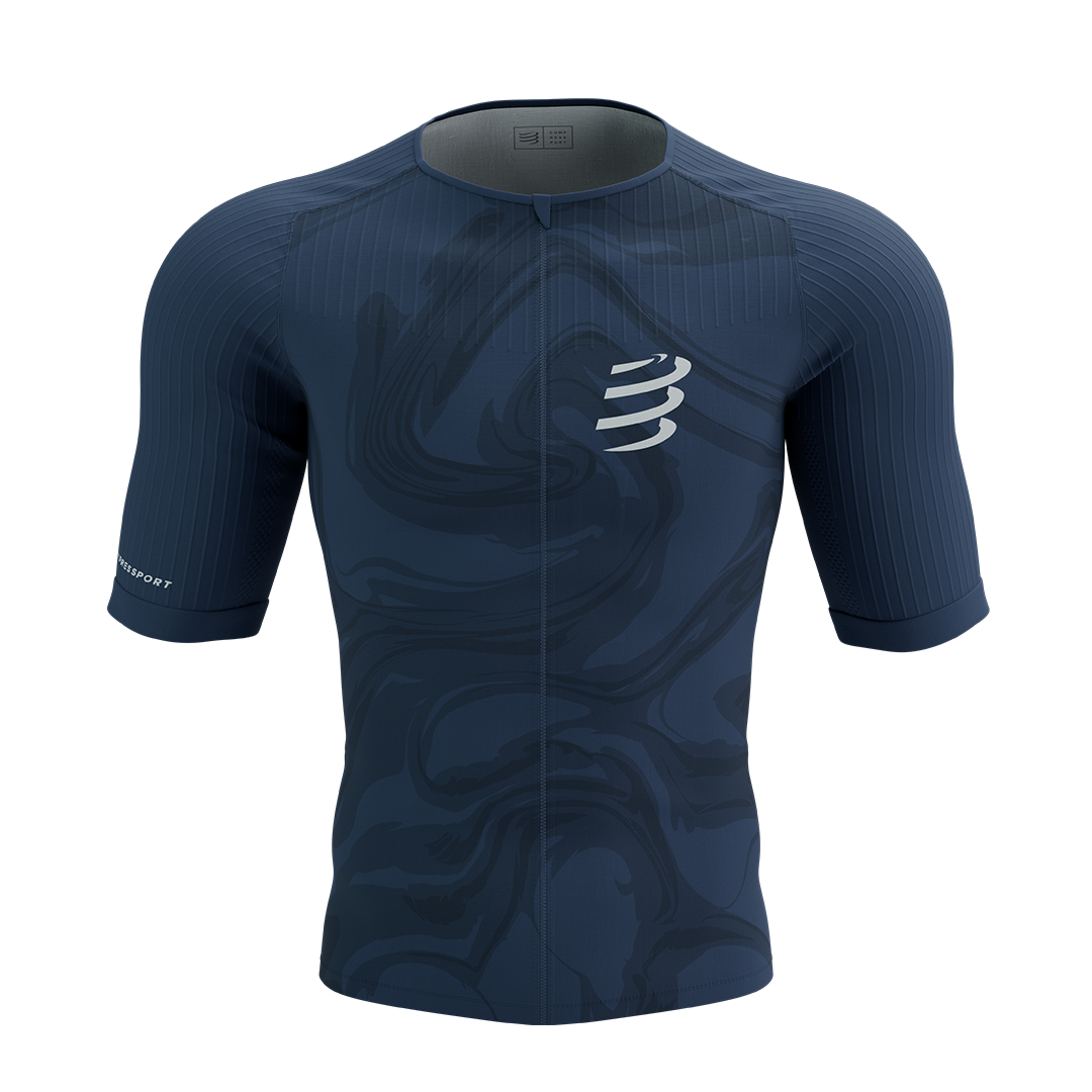 Tri Postural Aero SS Top M - Indigo Print