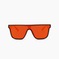 Mojo Filter Sunglasses - Matte Black w Smoke Lens Red Mirror
