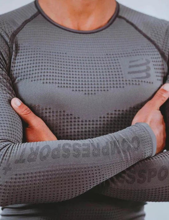 ON/OFF BASE LAYER LS Top Men Grey