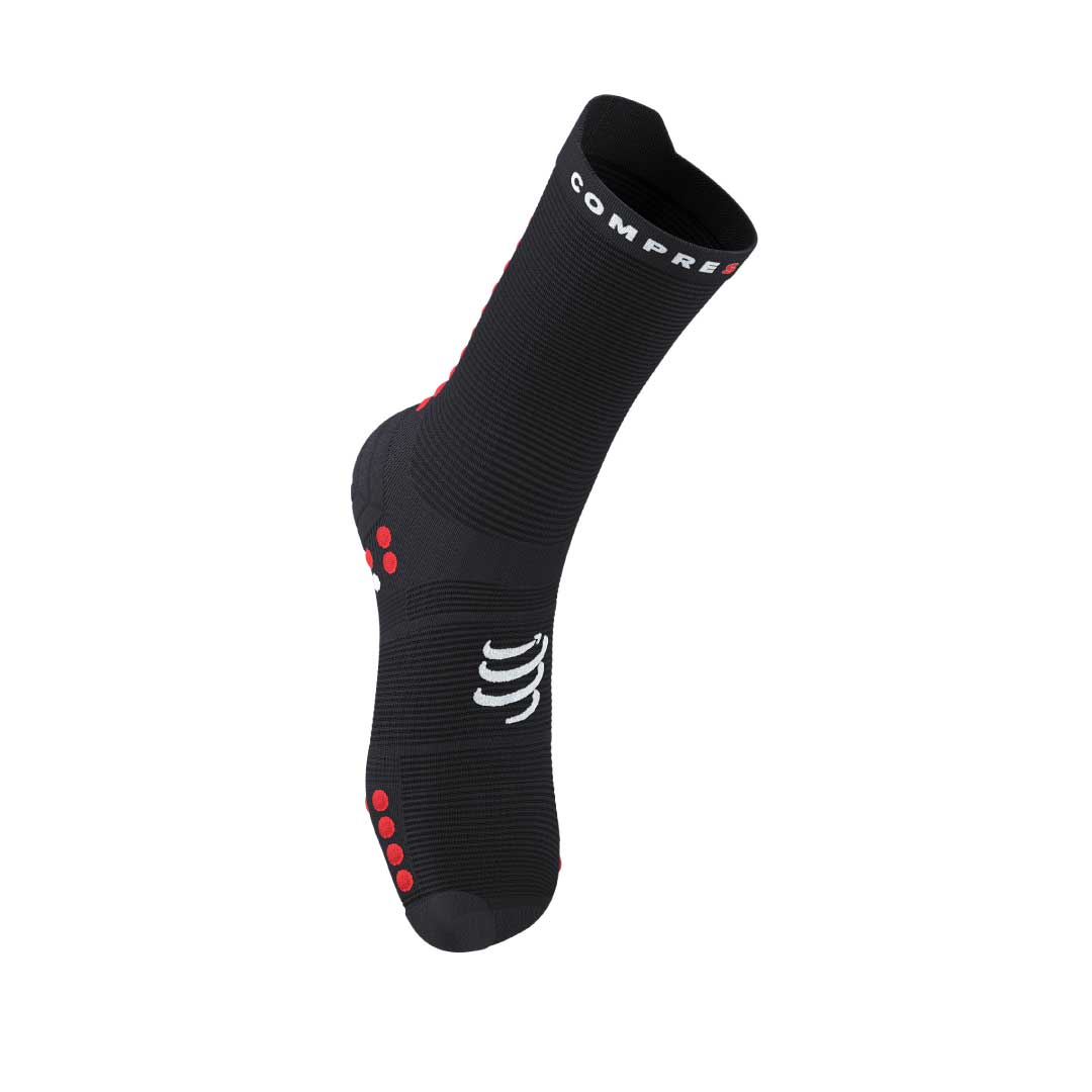 PRO-RACING SOCKS RUN HI BLACK/RED