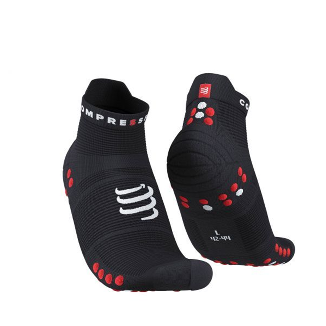 PRO RACING SOCKS RUN LOW BLACK RED