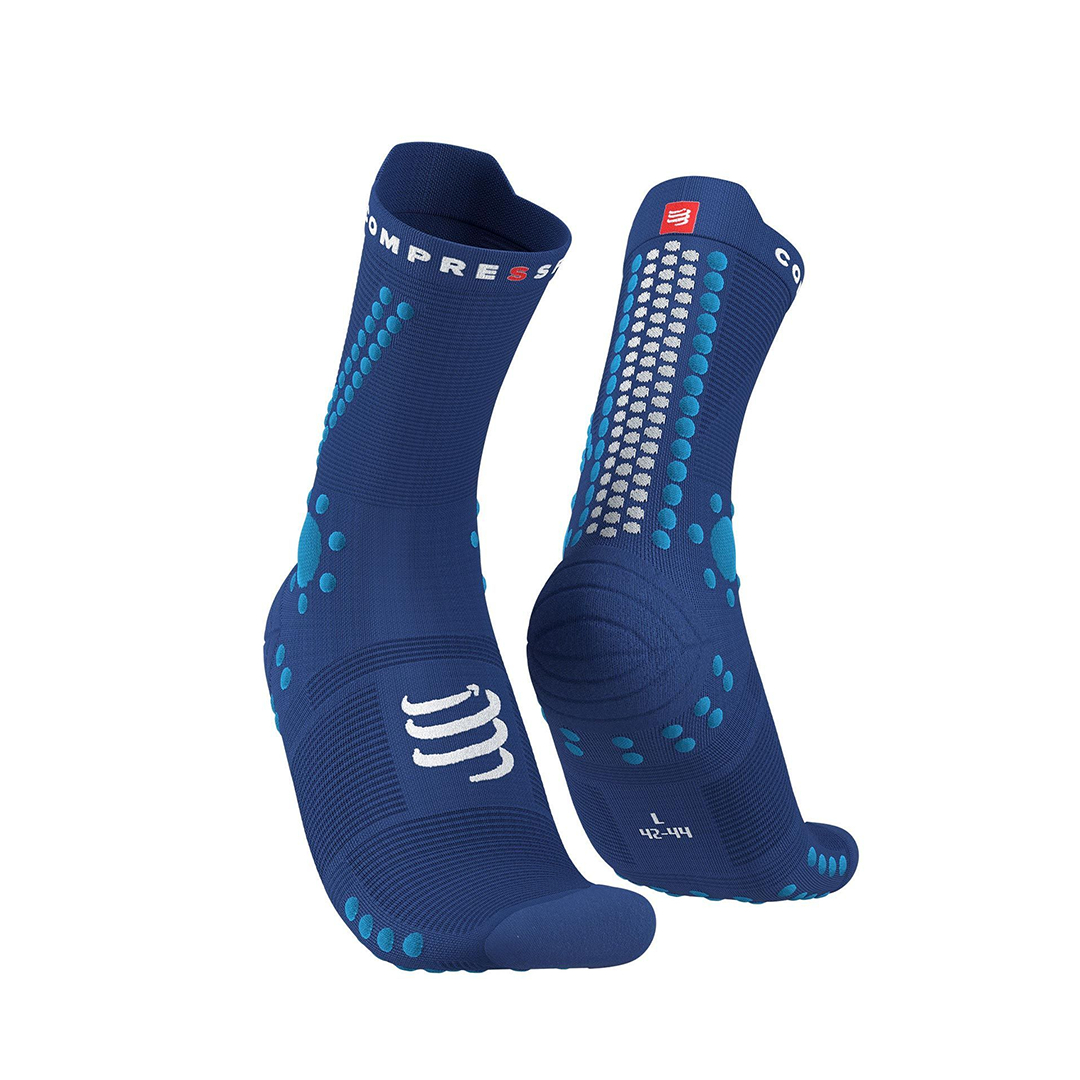 PRO-RACING SOCKS RUN HI SODALITE FLUO/BLUE