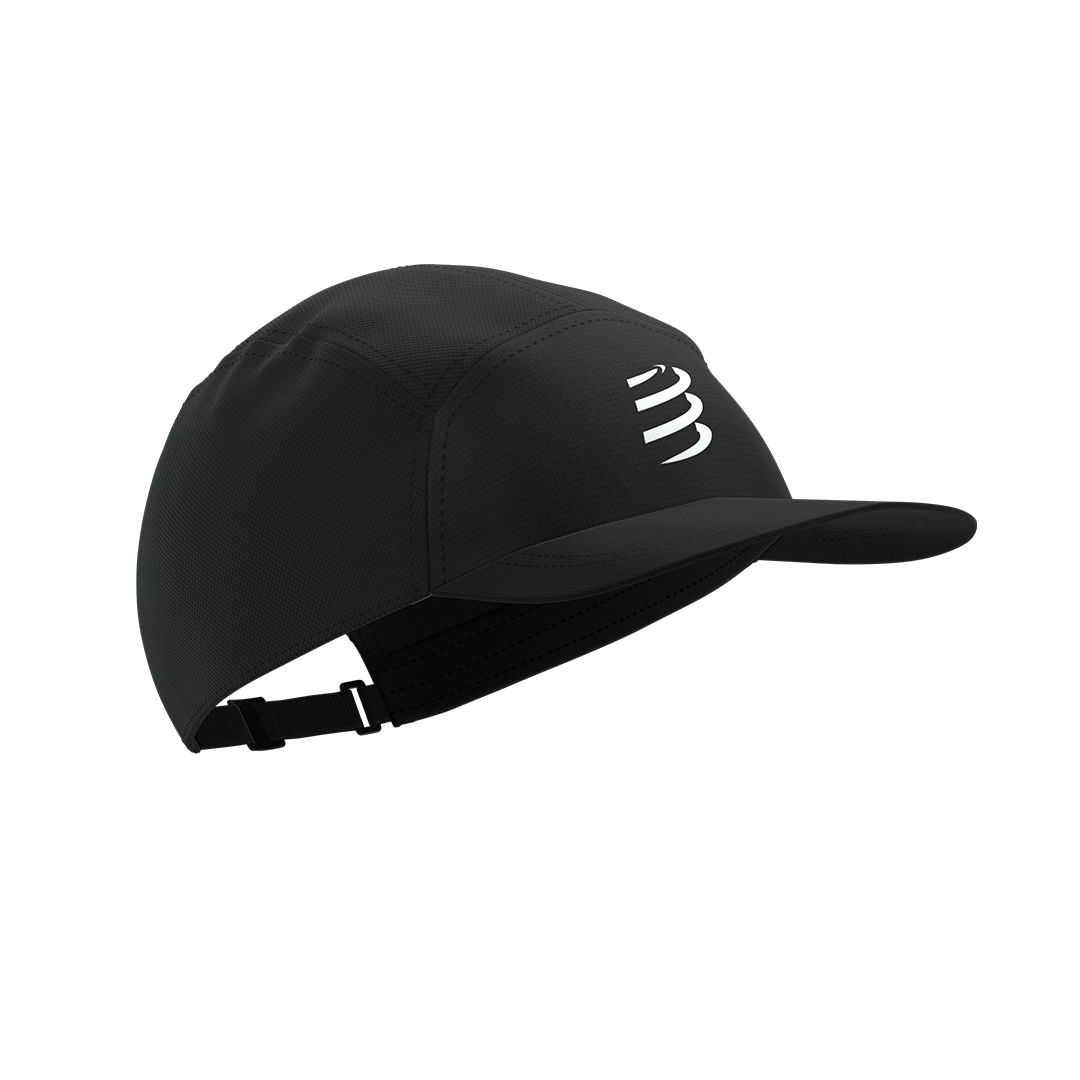 5 Panel Cap Black