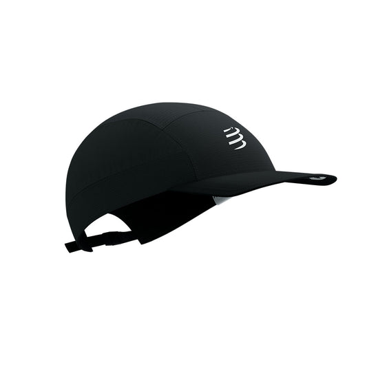 5 Panel Light Cap Black