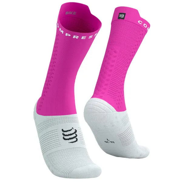 Pro Racing Socks Bike White Neo Pink