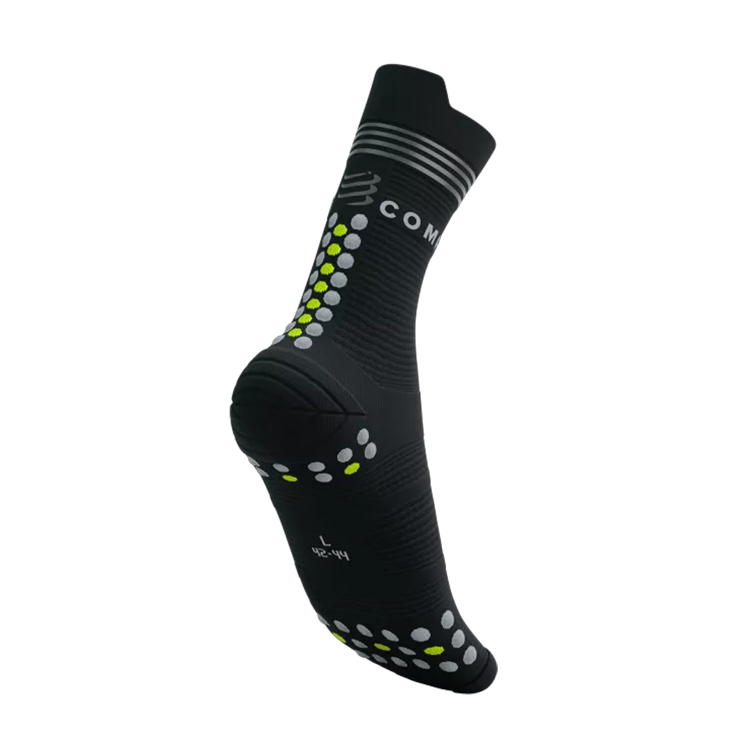 Pro Racing Socks v4.0 Run High - Run High Flash - Black/Fluo Yellow