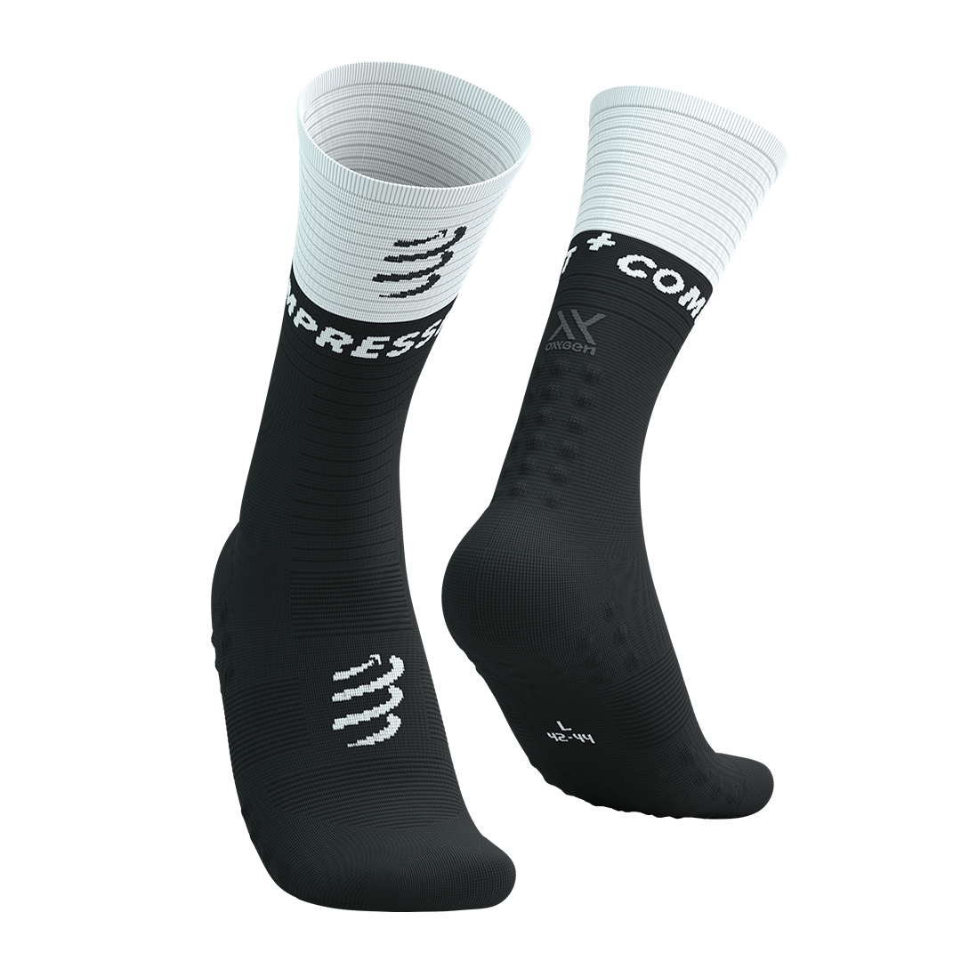 Mid Compression Socks V2.0 - BLACK/WHITE