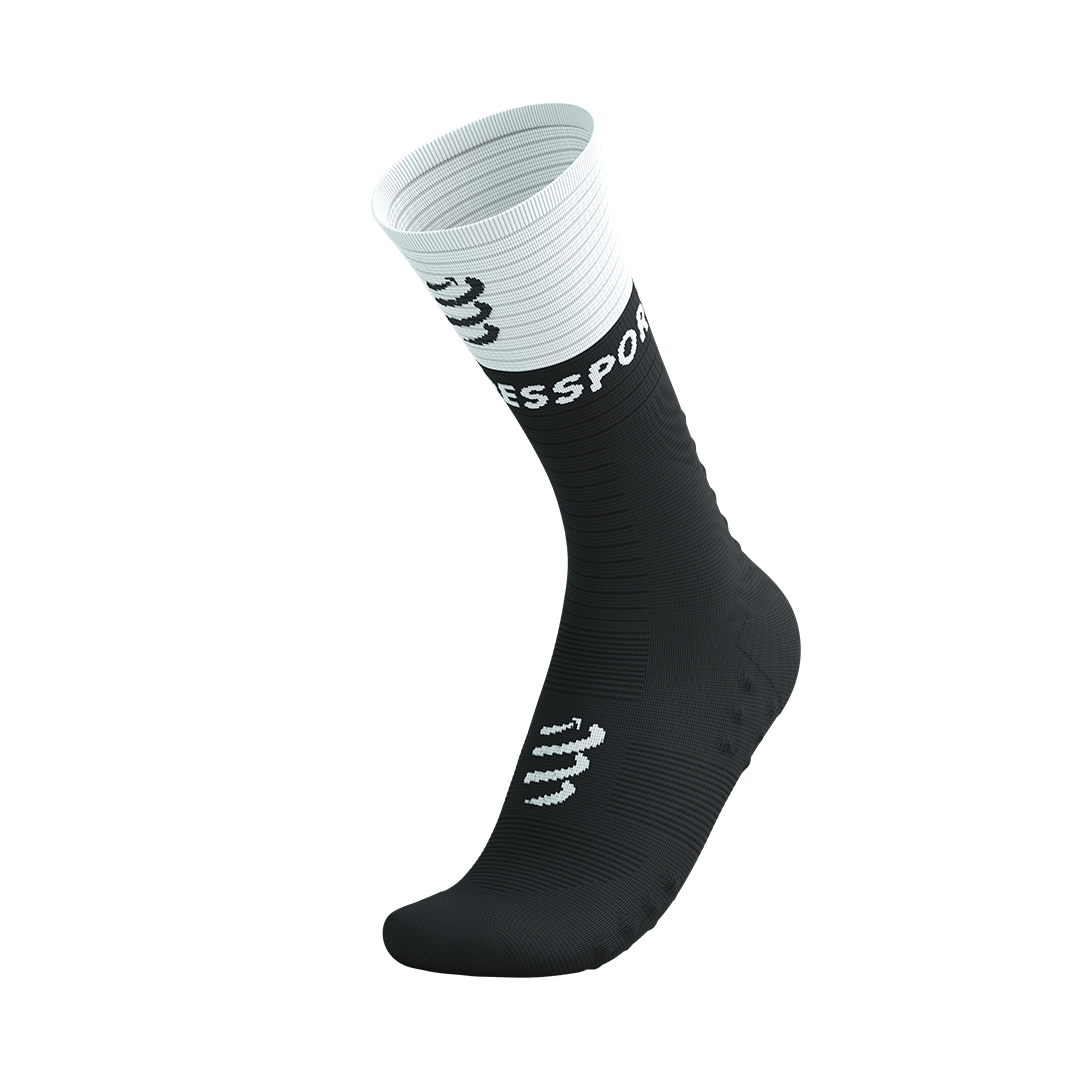 Mid Compression Socks V2.0 - BLACK/WHITE