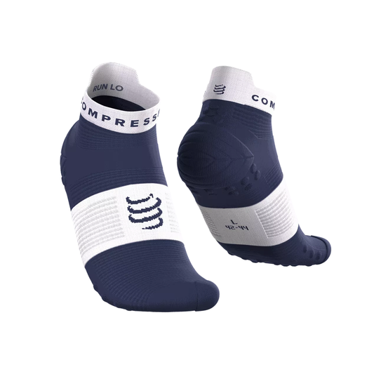 PRO RACING SOCKS V4.0 RUN LOW PEACOAT/WHITE