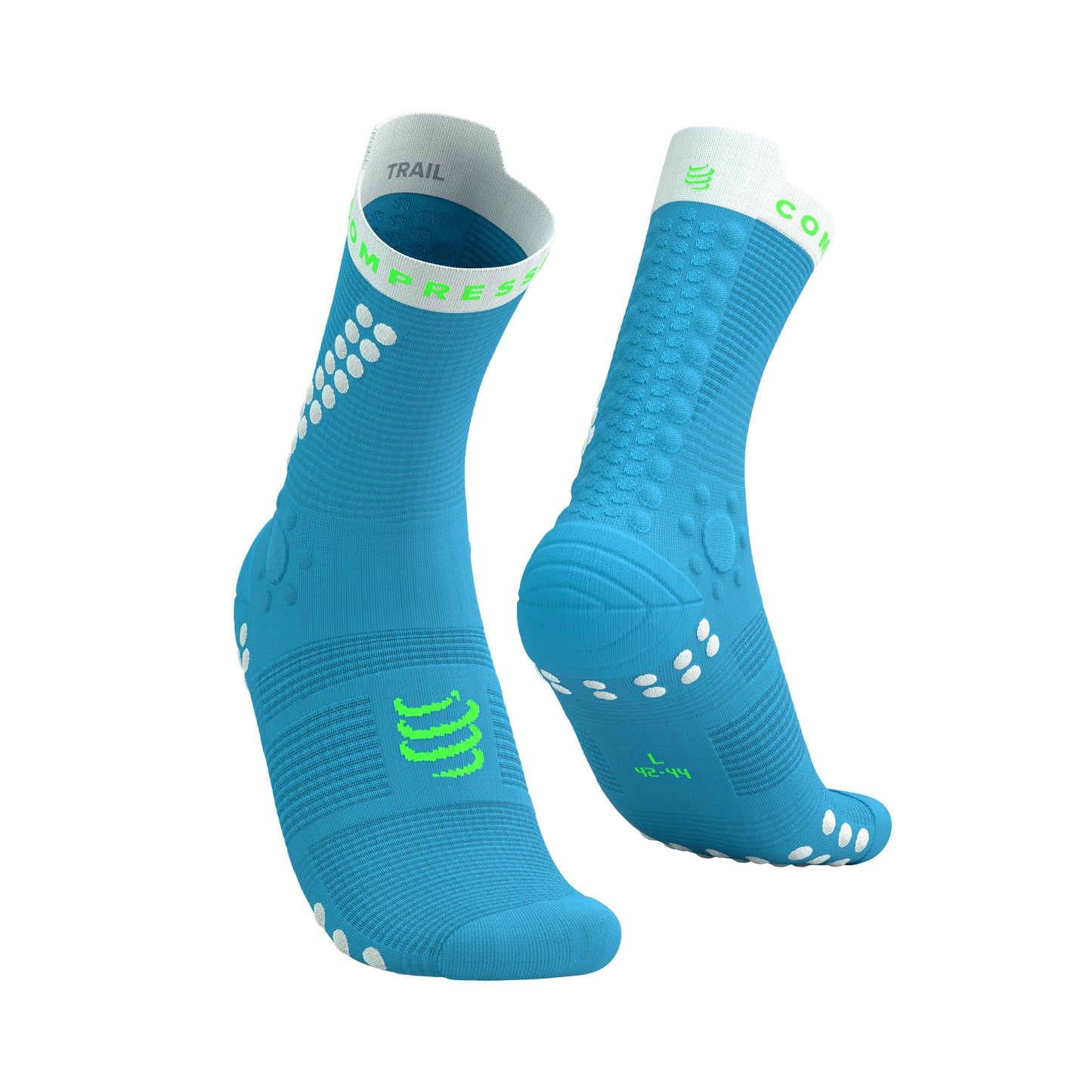 PRO RACING SOCKS TRAIL NORSE BLUE NEON GREEN