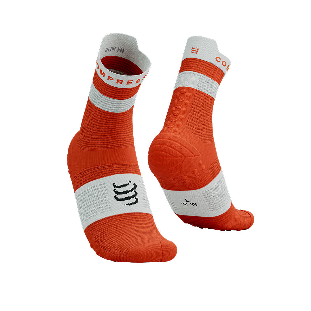 Pro Racing Socks V4.0 Run High -TIGERLILY WHITE