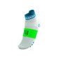 PRO RACING SOCKS V4.0 RUN WHITE NORSE BLUE NEON GREEN