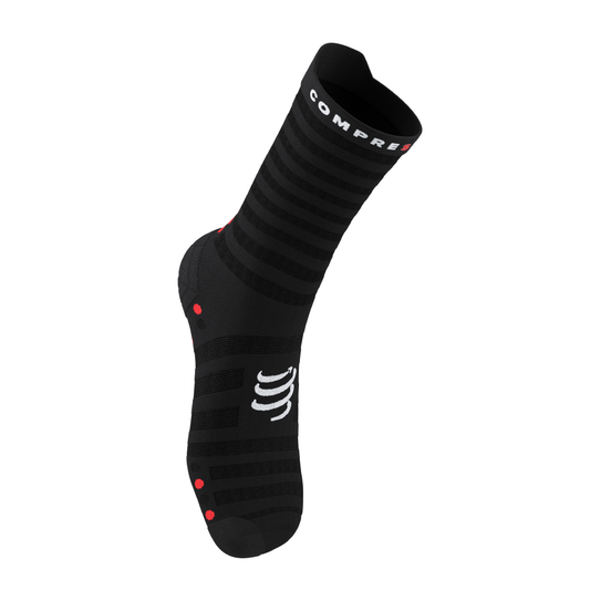 Pro Racing Socks v4.0 Ultralight Run High - BLACK/RED