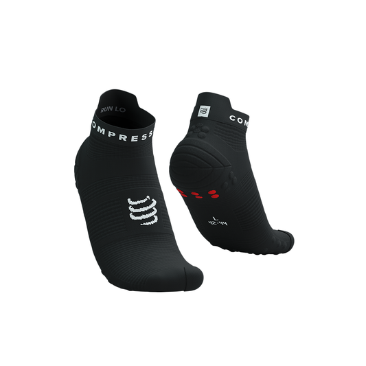 PRO RACING SOCKS V4.0 RUN LOW	BLACK/WHITE