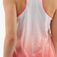 PERFORMANCE SINGLET WOMAN Fluo Red/White