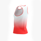 PERFORMANCE SINGLET WOMAN Fluo Red/White