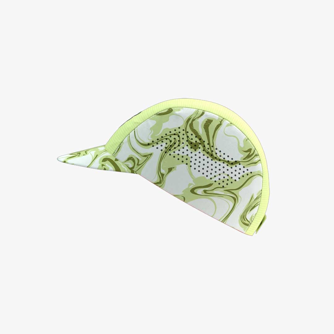 Pro Racing Cap - Green Camo/Fluo Red