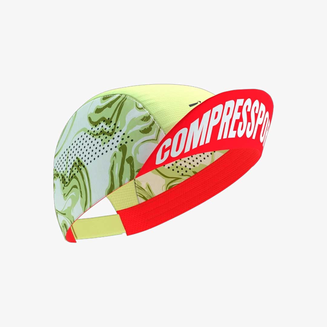 Pro Racing Cap - Green Camo/Fluo Red