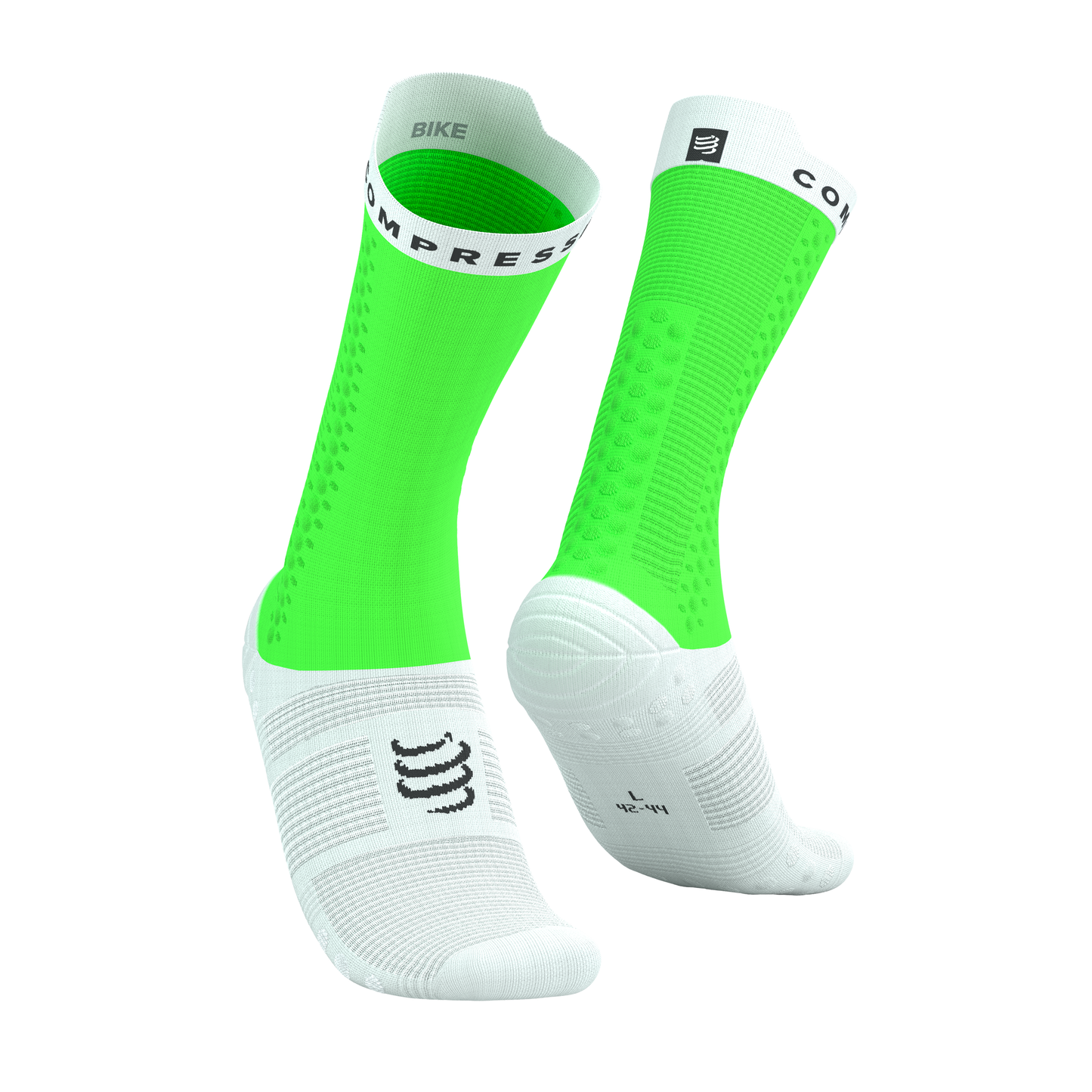 Pro Racing Socks Bike NEON GREEN/WHITE