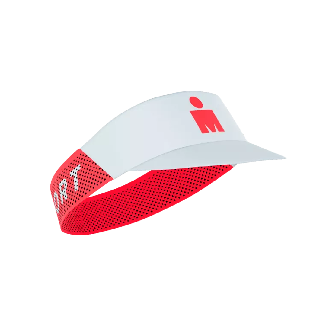 Pro Racing Visor - Ironman WHITE/NEON RED