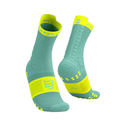 Pro Racing Socks Trail Shell Blue/ Safe Yellow