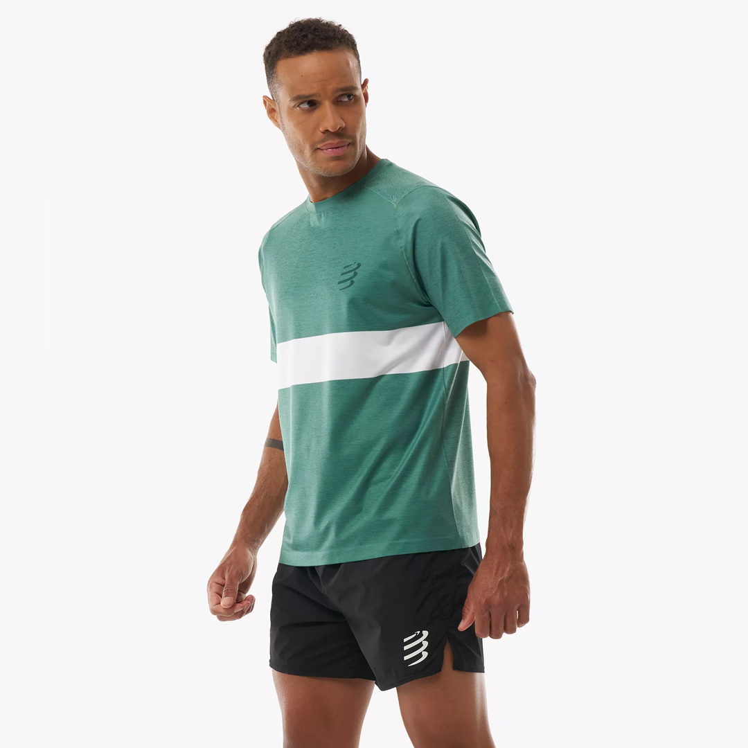 Performance Tshirt - Shady Green/White