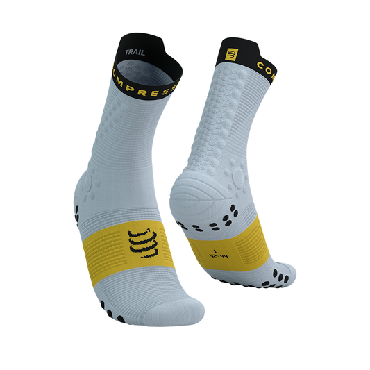 PRO RACING SOCKS TRAIL / Grey Dawn/Ceylon Yellow