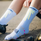 Aero Socks - White Safe Yellow Neo Pink