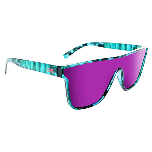 Mojo Filter Sunglasses - Crystal Turquoise/Polarized Smoke Purple Mirror