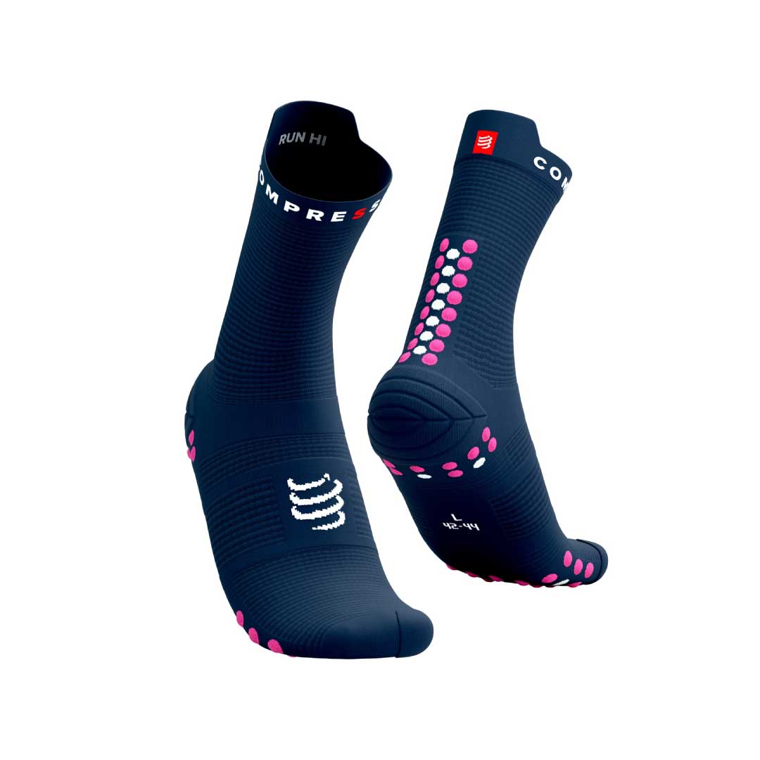 PRO-RACING SOCKS RUN HI MOOD INDIGO MAGENTA