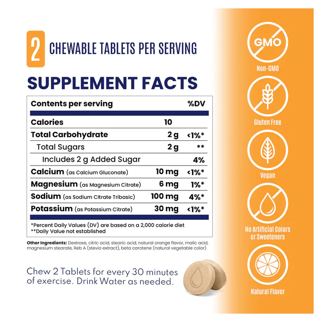 SaltStick FastChews c/10 Tart Orange