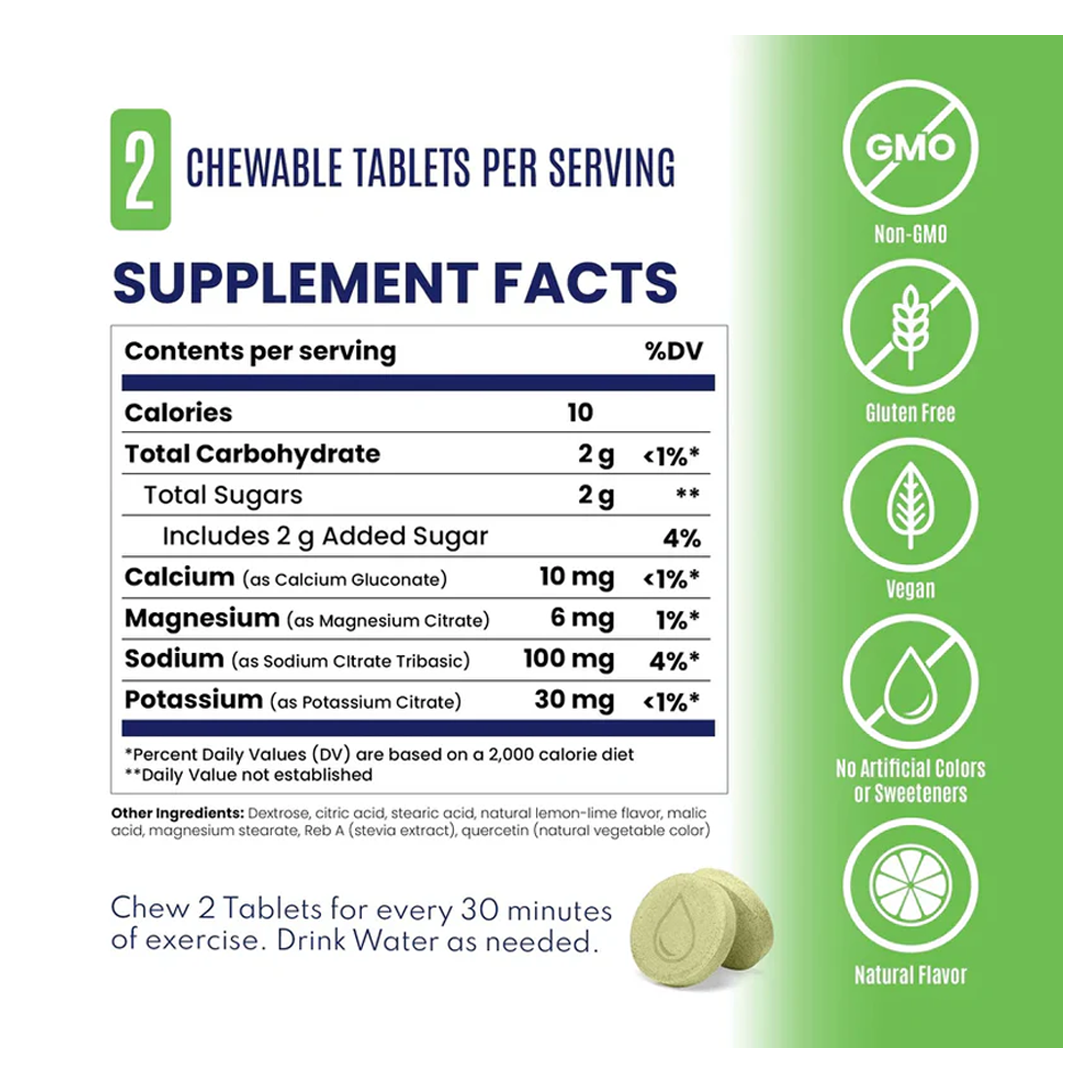 SaltStick FastChews c/10 Lemon Lime