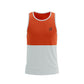 Performance Singlet M - Tigerlily/Star White